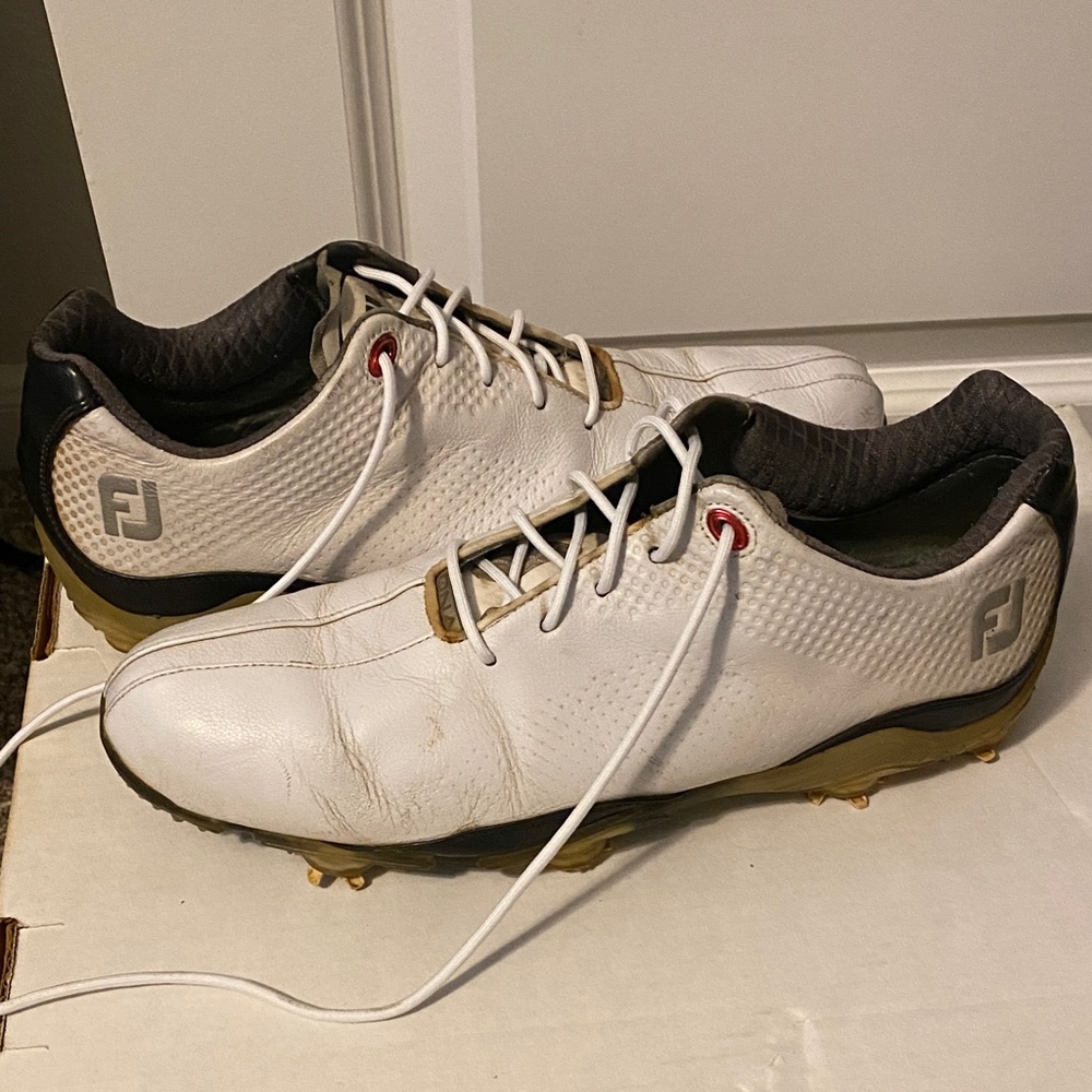 FootJoy White and Black Athletic Golf Shoes